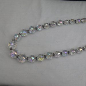 AB crystal necklace.